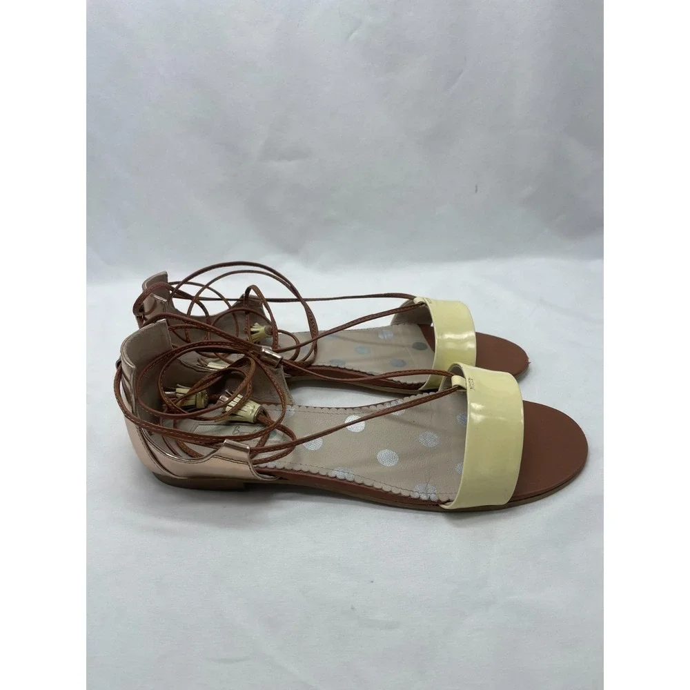 Boden Sandals Sienna Women's Shoes Leather Lace Up Ankle Tie - EUR 40 US 9
